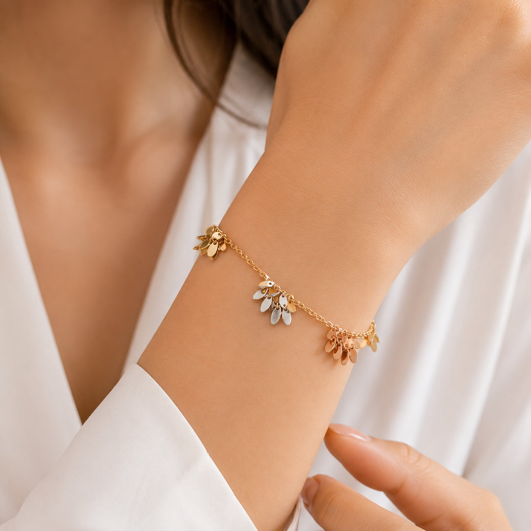 Bunch Petal Charm Bracelet