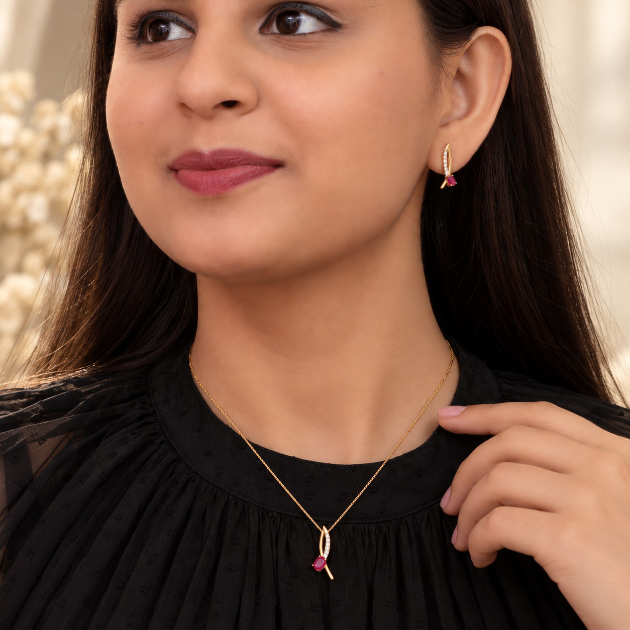 Crimson Embrace Pendant