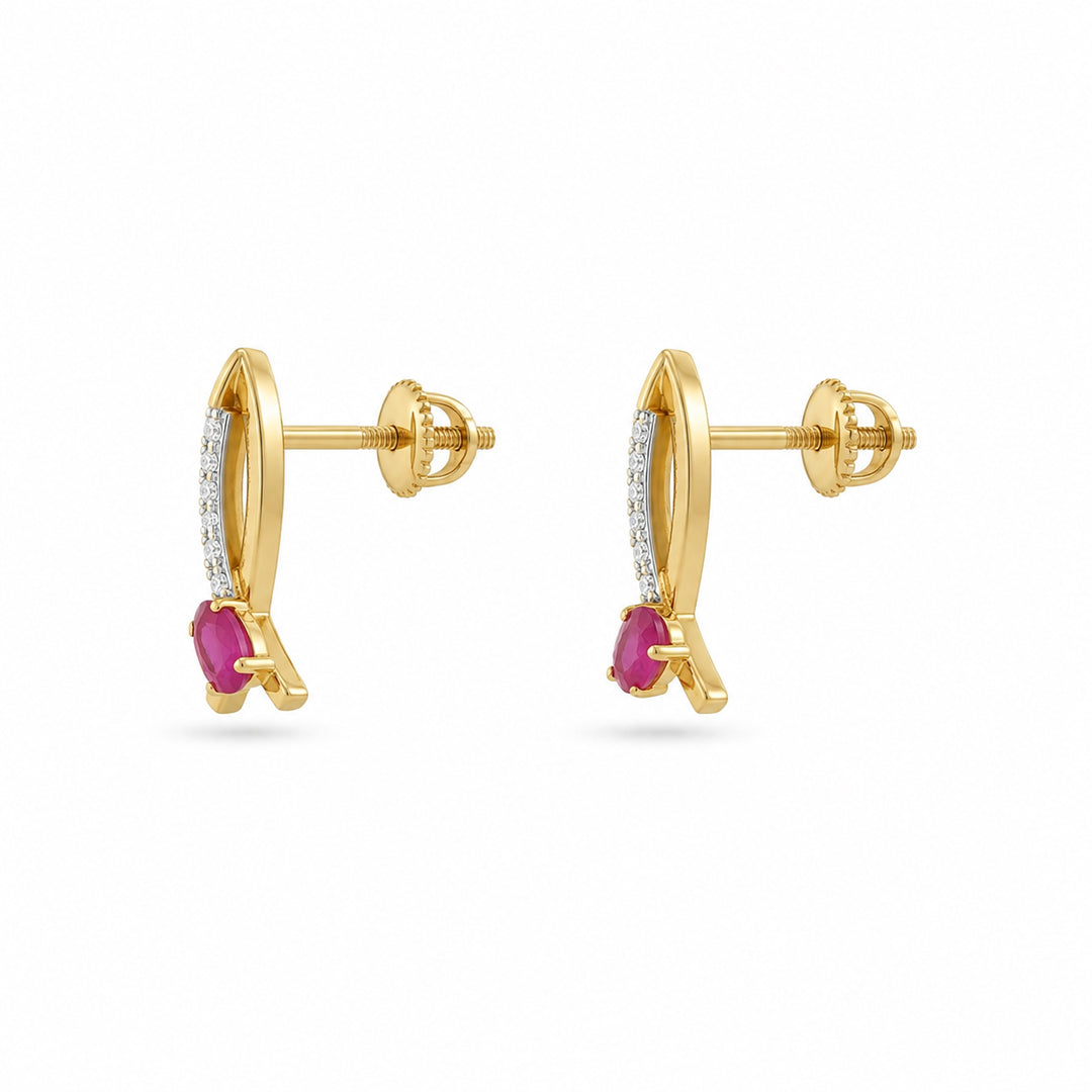 Crimson Embrace Earrings