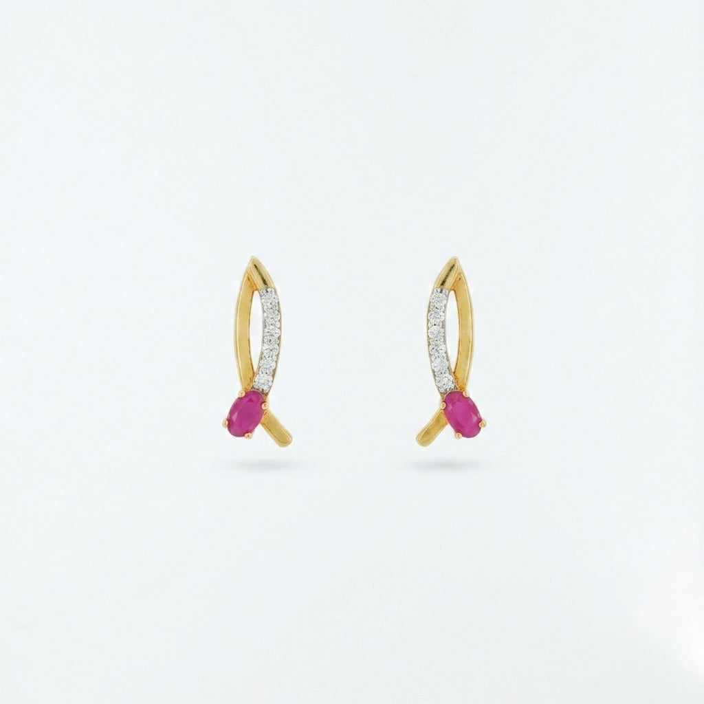 Crimson Embrace Earrings