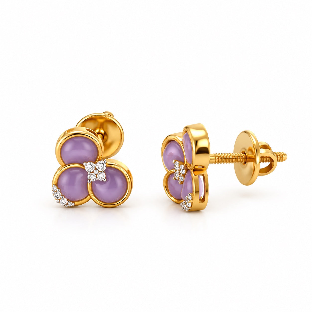 Orchid studs