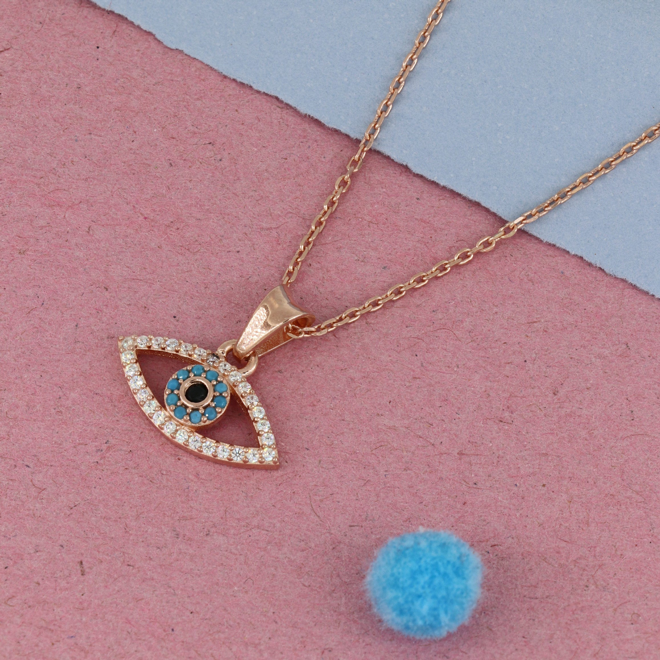 Evil Eye Pendant chain