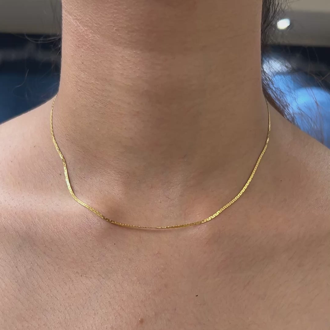 Flat Gold Chain