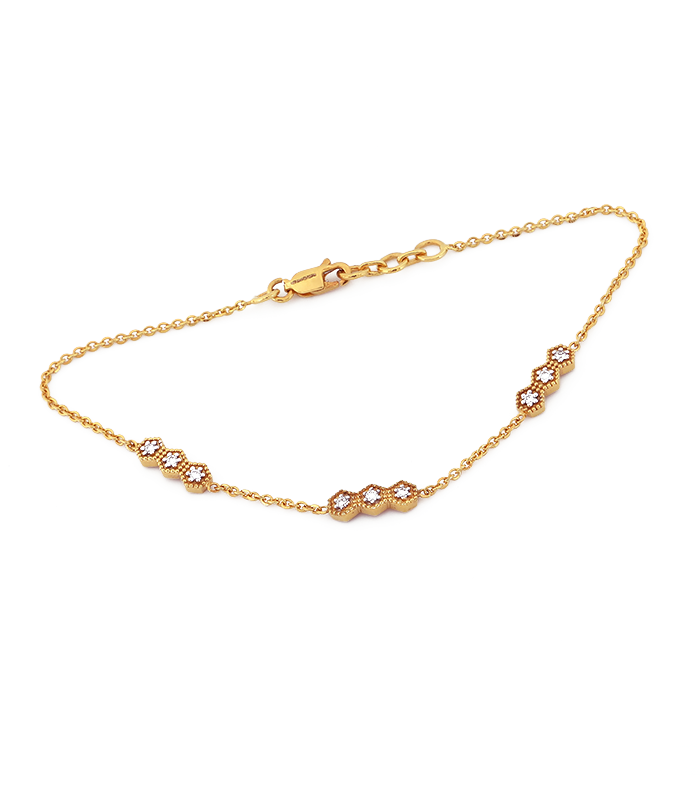 Classic Shinny Beads Loose Bracelet For Women & Girls (Silver)