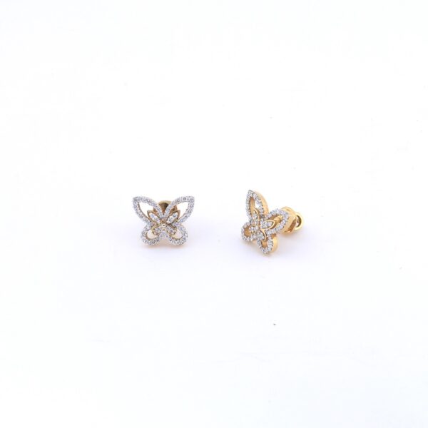 Kendra Scott | Lillia Crystal Butterfly Gold Drop Earrings in Violet C